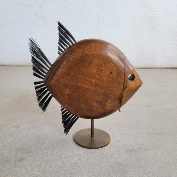 Mid Century Modern Fish Sculpture Coin Bank - Picture 7 of 8
